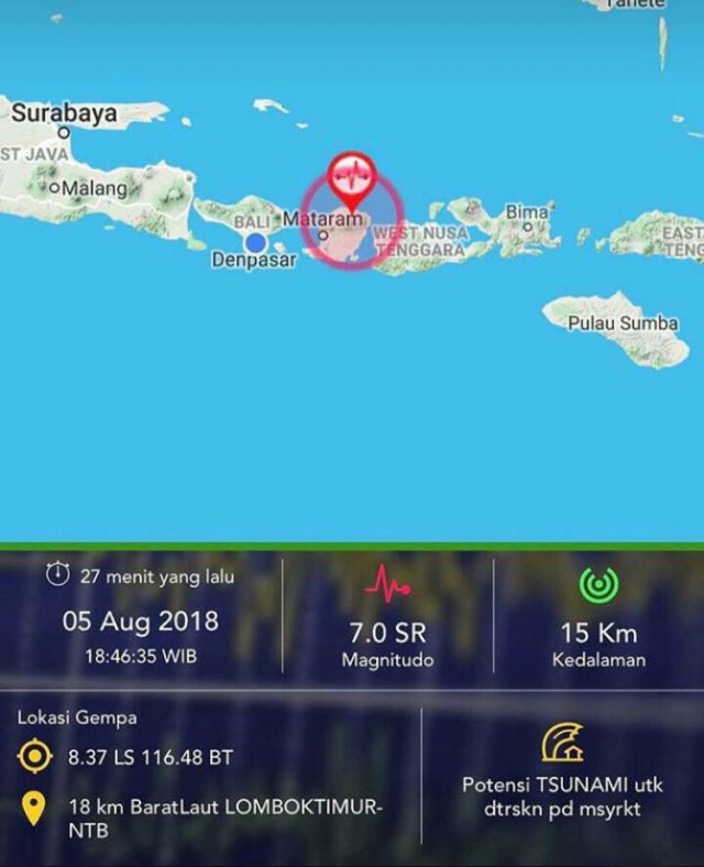 Kondisi Akses Telekomunikasi Pasca Gempa Bumi 7.0 SR di Lombok Utara, NTB