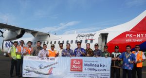 penerbangan perdana NAM Air di Malinau