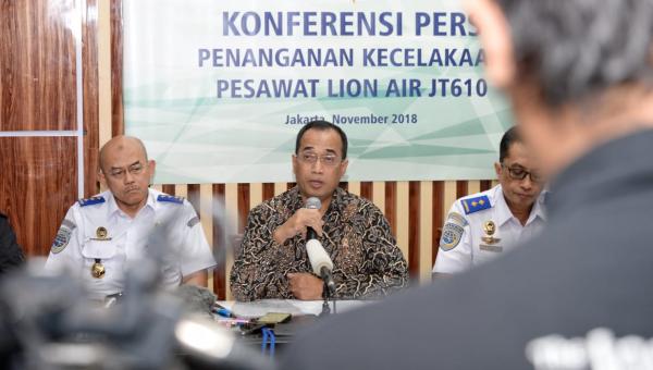 MENHUB APRESIASI PENEMUAN CVR LION AIR PK-LQP