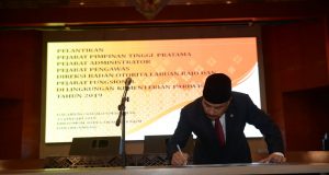 Menpar Arief Yahya Lantik Pejabat Eselon II, III, IV, Direksi BOP Labuan Bajo dan Pejabat Fungsional