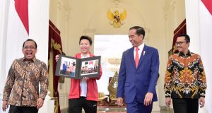 Presiden Minta Atlet Muda Bulu Tangkis Jadikan Liliyana Natsir Inspirasi