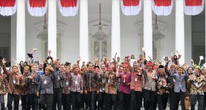 Presiden Jokowi Bersilaturahmi dengan para Pemenang Festival Gapura Cinta Negeri