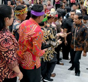 Presiden Jokowi Bersilaturahmi dengan para Pemenang Festival Gapura Cinta Negeri