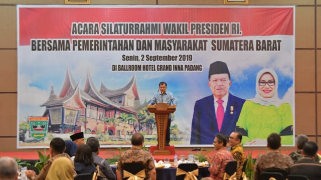 Wapres: Surau, Sekolah dan Pasar, Modal Pembangunan Sumatera Barat