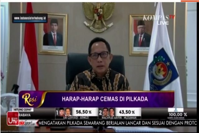 Mendagri Berbagi Cerita Dinamika di Balik Pelaksanaan Pilkada di Tengah Pandemi