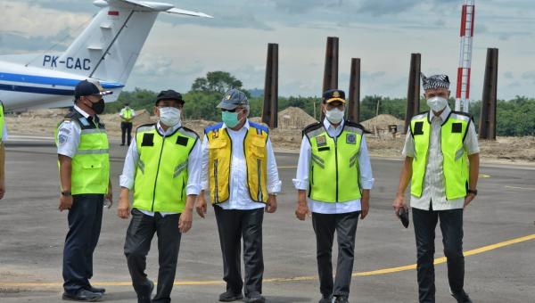 Menhub Tinjau Progres Pembangunan Bandara Ngloram, Blora Jawa Tengah