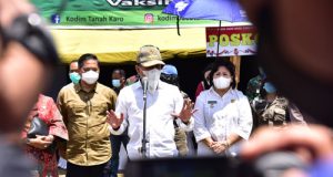 Minta Masyarakat Wajib Pakai Masker, Edy Rahmayadi: Tanah Karo Jangan Sampai Banyak Terpapar Covid-19