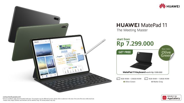 HUAWEI MatePad 11 Segera Tersedia dengan Warna Baru dan Kapasitas Lebih Besar