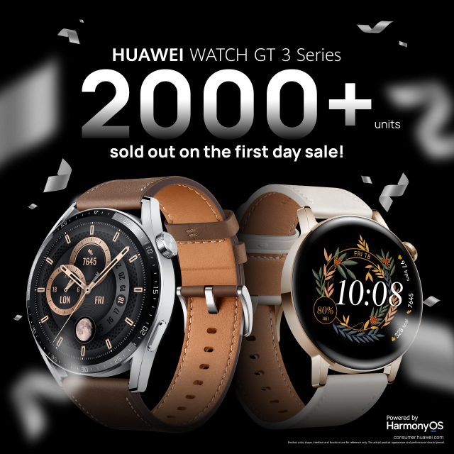 Terjual Lebih dari 2.000 Unit di Hari Penjualan Pertama, HUAWEI WATCH GT 3 Menjadi Smartwatch Terlaris