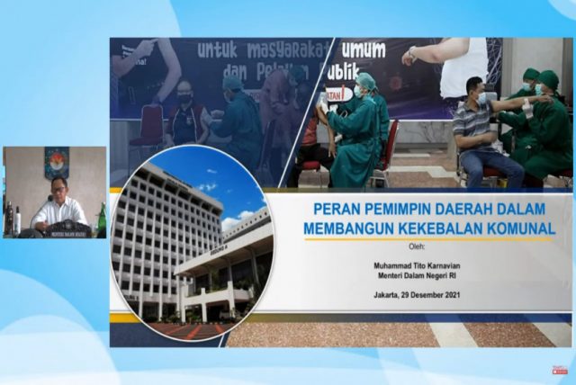 Mendagri Tegaskan Percepatan Vaksinasi sebagai Strategi Penanggulangan Pandemi Covid-19