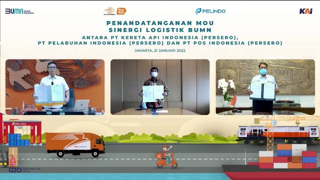 Kolaborasi 3 BUMN: KAI, Pelindo, dan Pos Indonesia Tandatangani MoU untuk Integrasikan Layanan Logistik