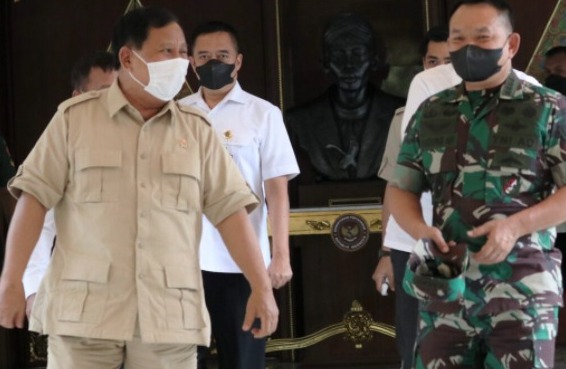 Terima Kunjungan KSAD, Menhan Prabowo Sampaikan Optimisme TNI AD Semakin Kuat di Bawah Kepemimpinan KSAD Dudung