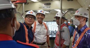 Menko Luhut dan Menhub Tinjau LRT Jabodebek, Ditargetkan Soft Launching Pada HUT RI 17 Agustus 2022