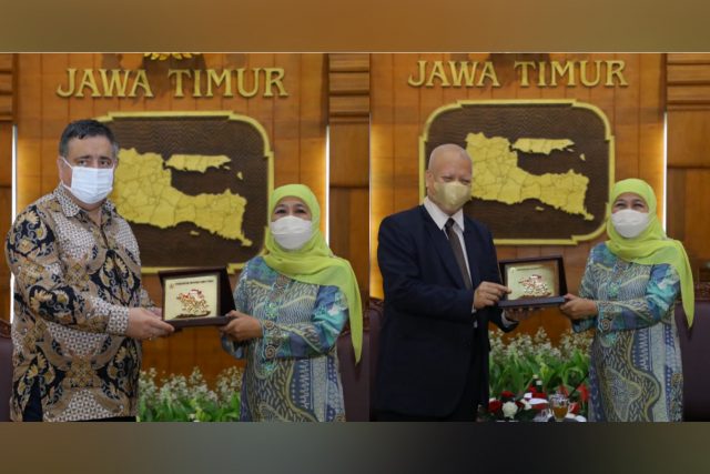 Gubernur Khofifah dan Dubes Indonesia untuk Rumania dan Republik Moldova Bahas Ragam Kerjasama Potensial