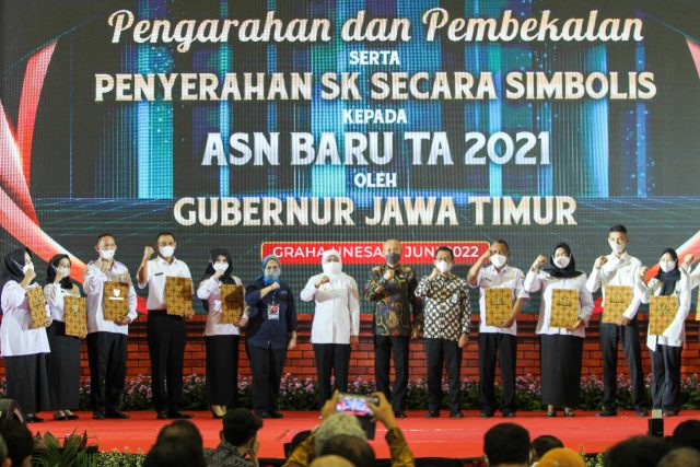 Gubernur Khofifah Beri Pengarahan ASN Pemprov Jatim Formasi 2021