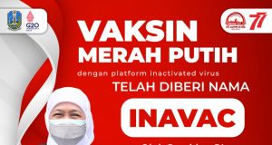 Vaksin Merah Putih Resmi Diberi Nama Inavac, Gubernur Khofifah Bersyukur dan Bangga Bisa Jadi Solusi Atasi Covid-19