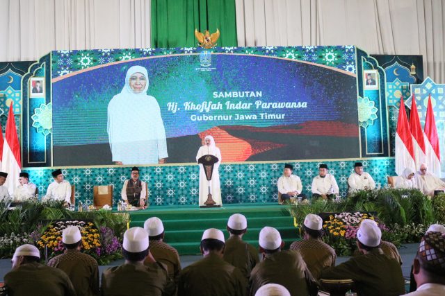 Gubernur Jawa Timur Gelar Acara Pengajian Peringatan Isra’ Mi’raj 1444 H