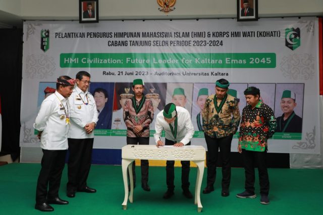 Gubernur Kaltara dan Wakil Gubernur Hadiri Pelantikan HMI dan KOHATI Cabang Tanjung Selor