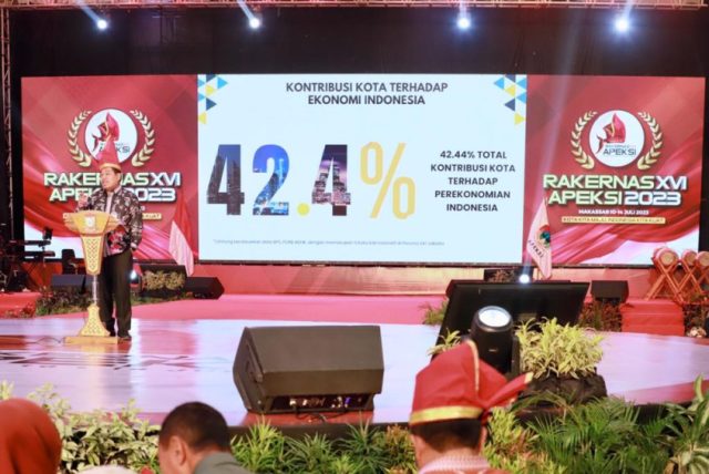 Rakernas XVI APEKSI 2023, Sekjen Kemendagri Dorong Percepatan Pelaksanaan dan Pengembangan Branding Kota