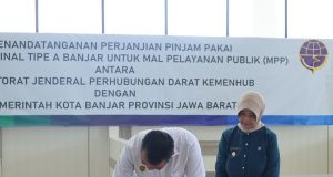 Ditjen Hubdat-Pemda Banjar Tandatangani Perjanjian Pinjam Pakai Terminal Tipe A Banjar Menjadi Mal Pelayanan Publik