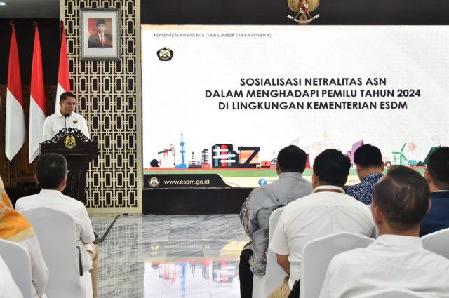 Hadapi Pemilu 2024, Sekjen ESDM Tekankan Netralitas ASN