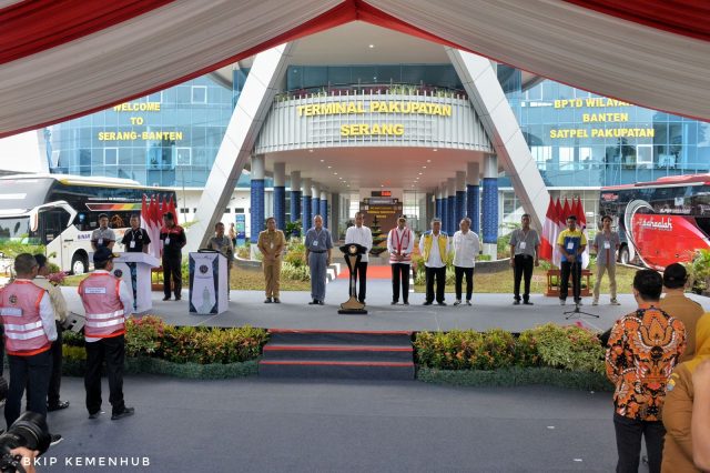 Presiden RI Resmikan Terminal Penumpang Tipe A Pakupatan Serang, Banten