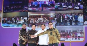 Menhan Prabowo Hadiri Perayaan Natal Bersama Keluarga Besar Kementerian BUMN