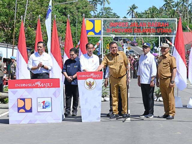 Presiden Jokowi Resmikan Instruksi Jalan Daerah di Sulawesi Utara dengan Anggaran Rp183 Miliar