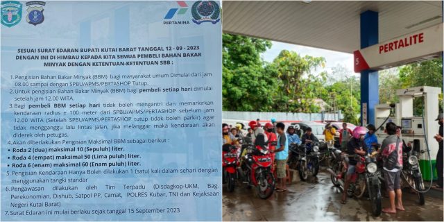 Minim Pasokan BBM Pertalite di Kubar, Timbul Dugaan Penyelewengan Petugas SPBU Dengan Pengepul Bensin Eceran