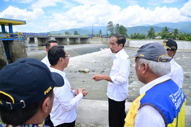 Resmikan Rekonstruksi Daerah Irigasi Gumbasa, Presiden Jokowi: Dukung Ketahanan dan Kedaulatan Pangan