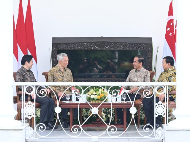 Presiden Jokowi Terima Kunjungan PM Singapura di Istana Bogor