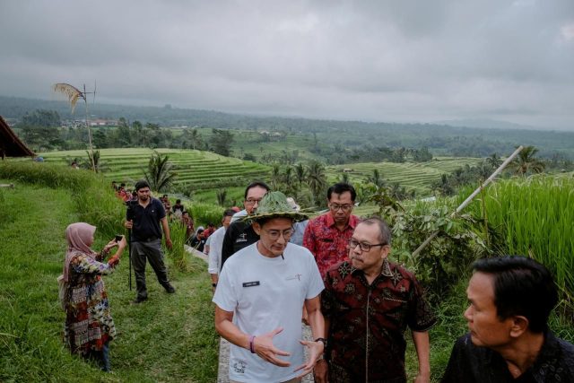 Jelang World Water Forum 2024, Menparekraf Tinjau Desa Jatiluwih Tabanan Bali