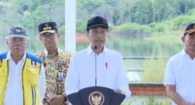 Presiden Jokowi Resmikan Bendungan Sepaku Semoi, Sumber Air Minum di IKN