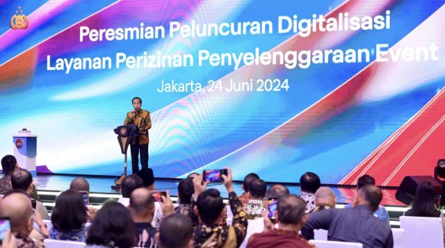 Presiden Jokowi Luncurkan Digitalisasi Layanan Perizinan Penyelenggaraan Event