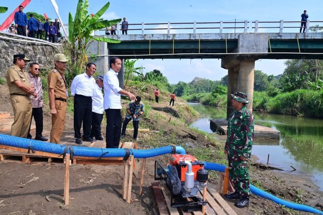 Presiden Tinjau Pompanisasi di Jawa Tengah, Upaya Antisipasi Kekeringan dan Peningkatan Produksi Pangan