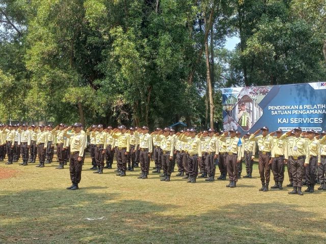 KAI Services Gelar Kegiatan Pendidikan dan Pelatihan Tenaga Satuan Keamanan Gada Pratama