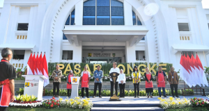 Presiden Jokowi Resmikan Rehabilitasi Pasar Jongke di Kota Surakarta