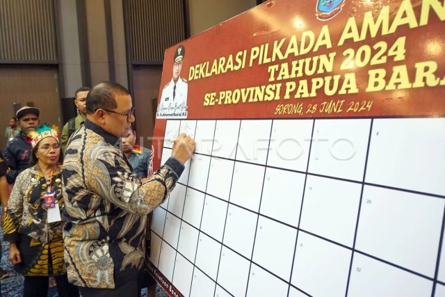 Deklarasi Pilkada Damai Tahun 2024 di Papua, Kemendagri Ungkap Tiga Indikator Penentu Keberhasilan