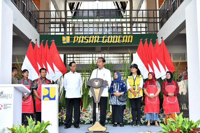 Presiden Jokowi Resmikan Revitalisasi Pasar Godean Sleman