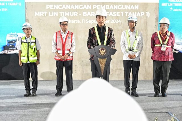 Presiden Jokowi Canangkan Pembangunan MRT Jakarta Lin Timur-Barat Fase 1 Tahap 1