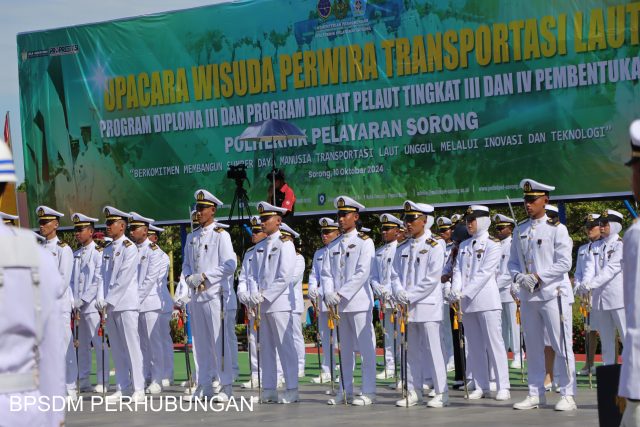 Wisuda Perwira Transportasi Laut, Kepala BPSDMP: Indonesia sebagai Jalur Logistik Strategis Global