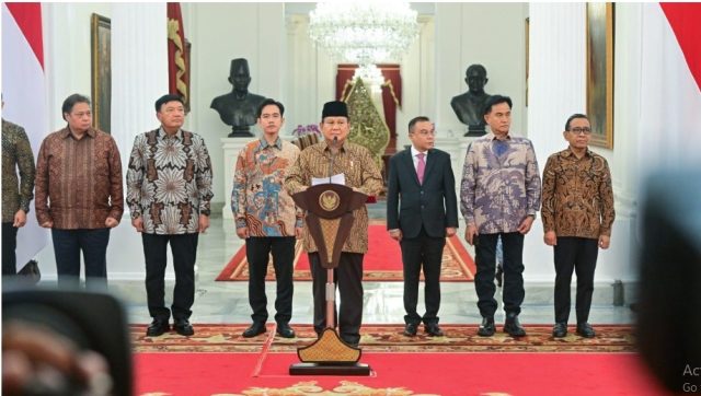 Presiden Prabowo Subianto Umumkan Kabinet Merah Putih Periode 2024-2029