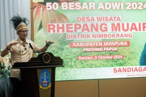 Menparekraf Resmikan Desa Wisata Rhepang Muaif Masuk 50 Besar ADWI 2024