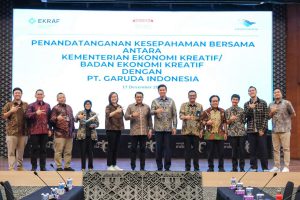 Kemenekraf-Garuda Indonesia Perkuat Kolaborasi Promosikan IP Lokal