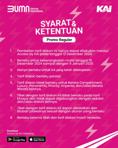 Libur Nataru Makin Seru! Ada Promo 12.12 di Access by KAI