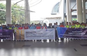 Otoritas Bandara Wilayah II Medan Bersama PT. Angkasa Pura Aviasi Mengadakan Safety Campaign di Bandara Kualanamu