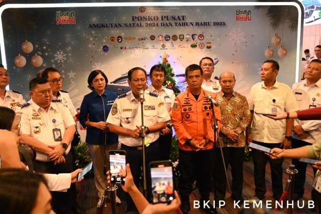 Posko Pusat Angkutan Natal 2024 dan Tahun Baru 2025 di Kemenhub Resmi Dibuka