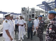 KRI Sultan Iskandar Muda-367 Bersama Satgas MTF TNI Konga XXVIII-P/UNIFIL Tiba di Sri Lanka