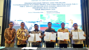 Tingkatkan Konektivitas Transportasi, Kemenhub Tandatangani Perjanjian Kerjasama Penyelenggaraan Pelayaran Perintis dan Kewajiban Pelayanan Publik PSO Angkutan Laut Tahun Anggaran 2025