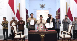 Presiden Prabowo Saksikan Penandatanganan MoU Pengembangan Proyek Hunian 1 Juta Unit